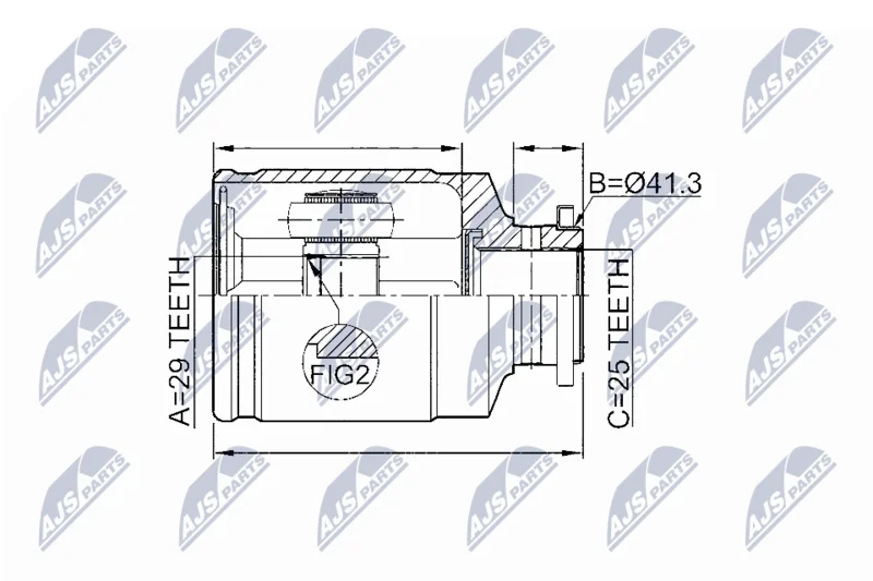 Joint Kit, drive shaft NTY NPW-SB-011
