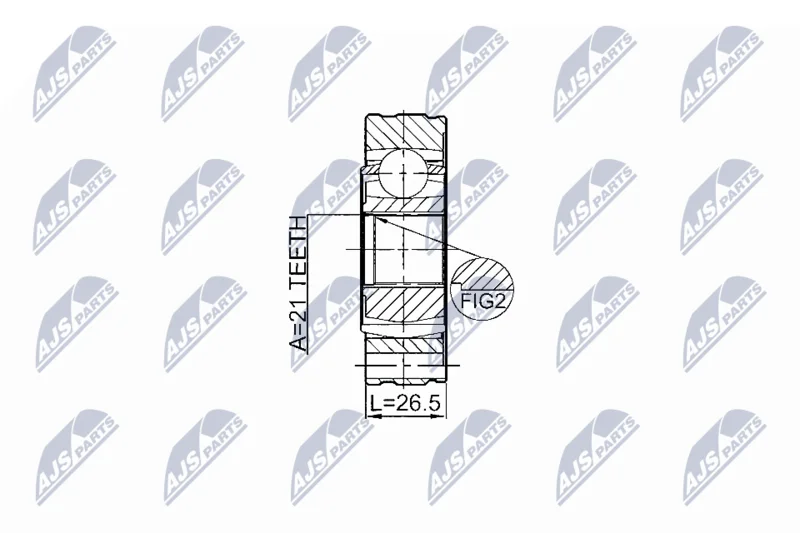 Joint, propshaft NTY NPW-SU-011