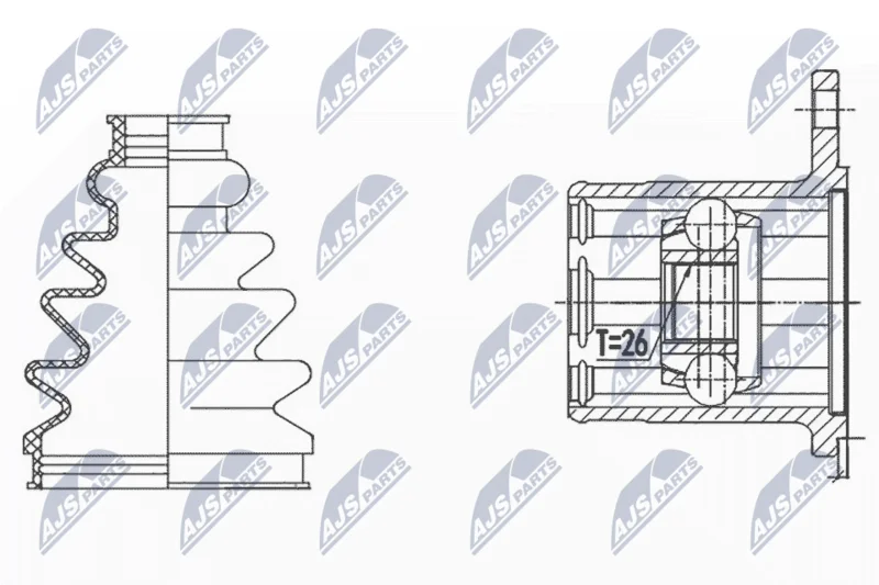 Joint Kit, drive shaft NTY NPW-SU-015