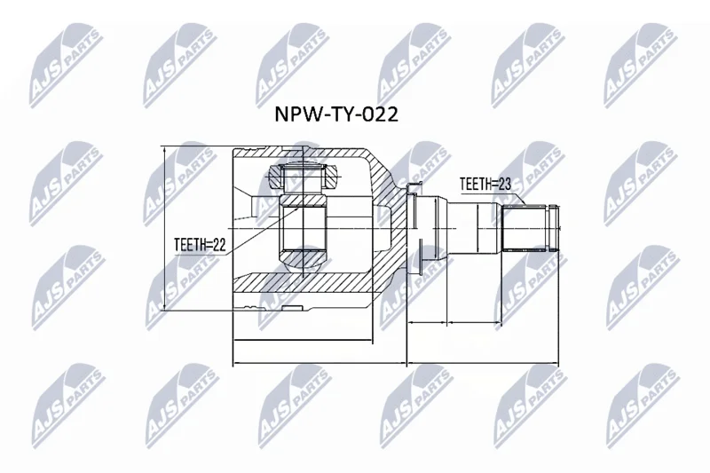 Joint Kit, drive shaft NTY NPW-TY-022