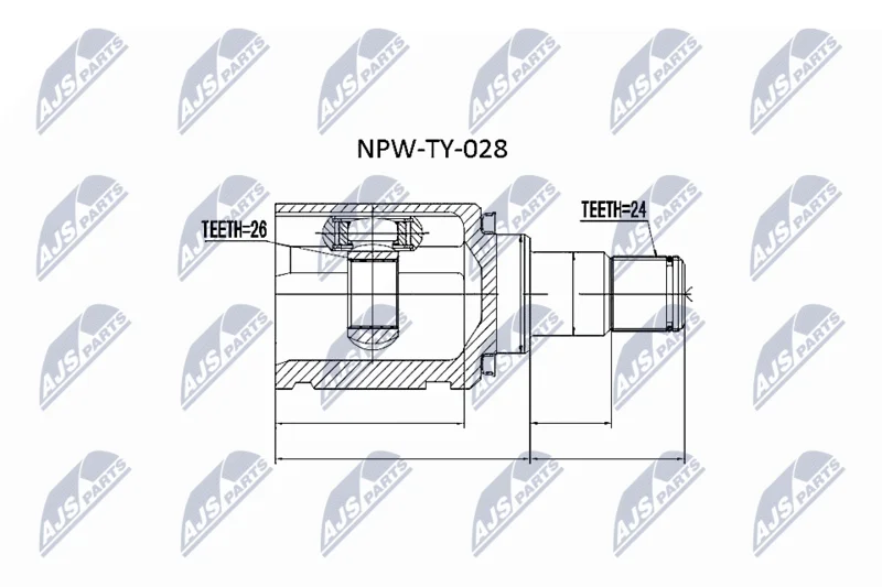 Joint Kit, drive shaft NTY NPW-TY-028