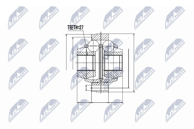 Joint Kit, drive shaft NTY NPW-TY-053