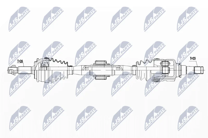 Drive Shaft NTY NPW-TY-085