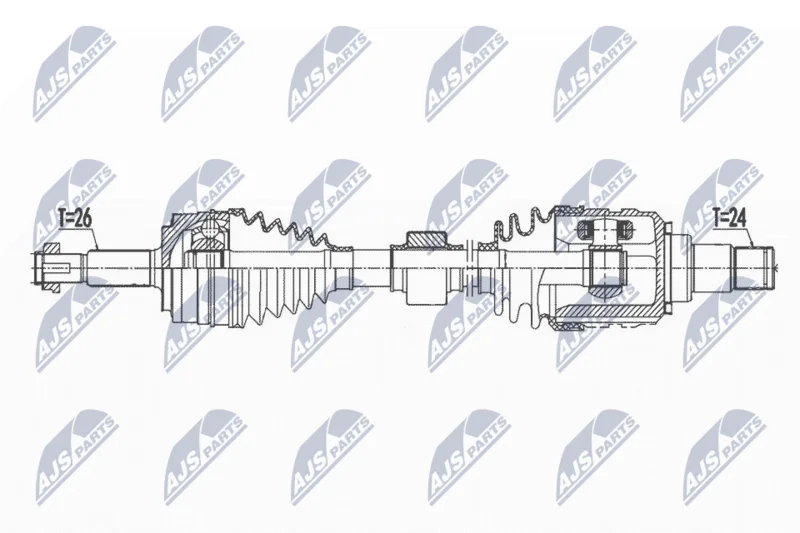 Drive Shaft NTY NPW-TY-167