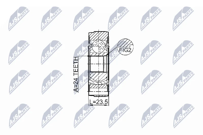 Joint, propshaft NTY NPW-VV-004