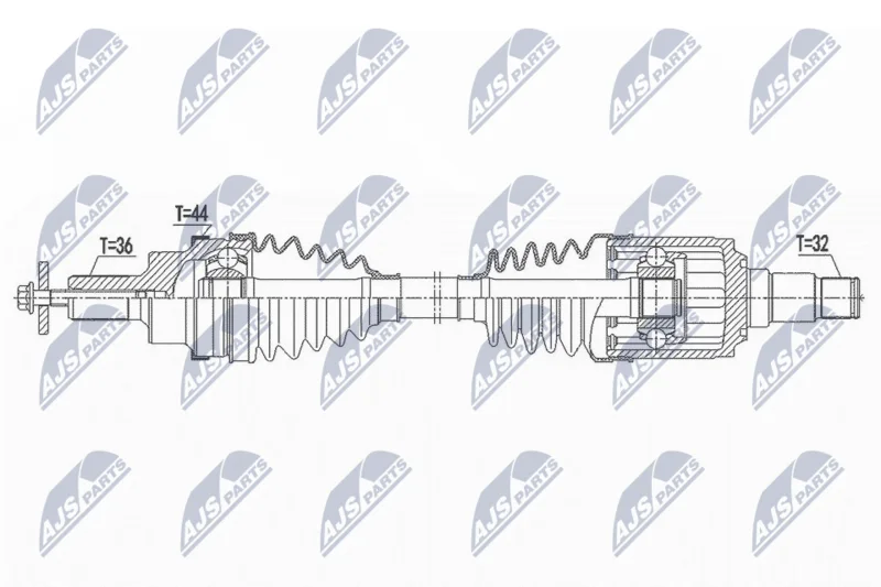 Drive Shaft NTY NPW-VV-141