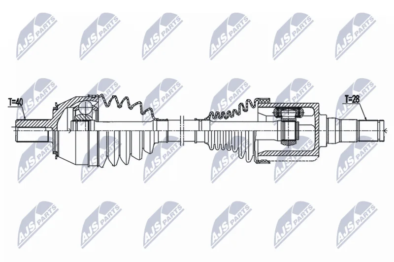 Drive Shaft NTY NPW-VV-143