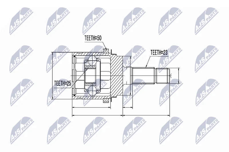 Joint Kit, drive shaft NTY NPZ-HD-048