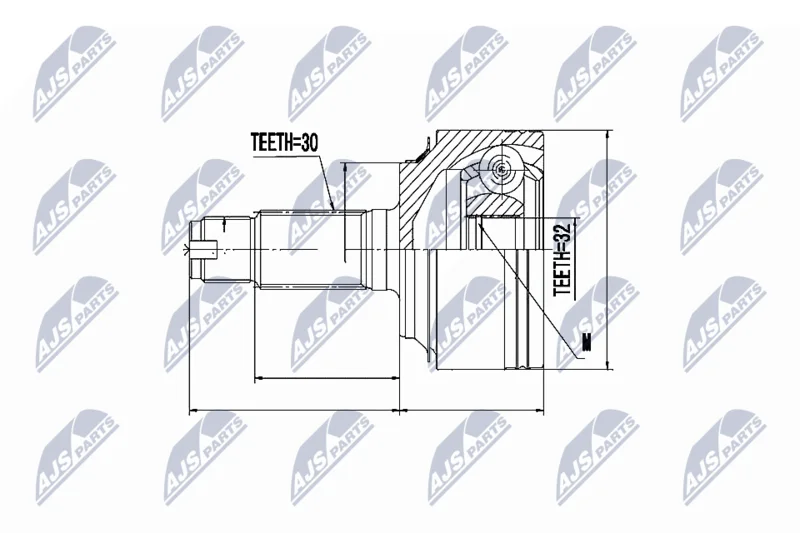Joint Kit, drive shaft NTY NPZ-HD-058
