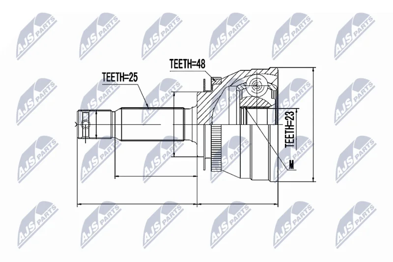 Joint Kit, drive shaft NTY NPZ-HY-503