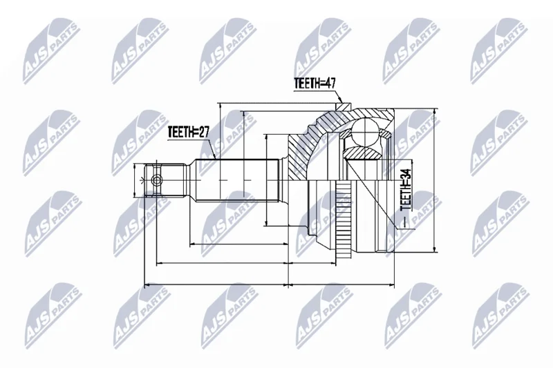 Joint Kit, drive shaft NTY NPZ-HY-509