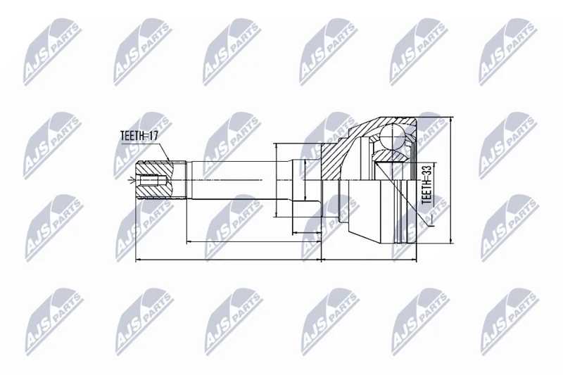 Joint Kit, drive shaft NTY NPZ-IS-008