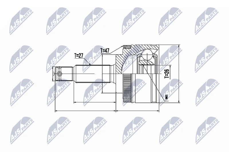 Joint Kit, drive shaft NTY NPZ-KA-358