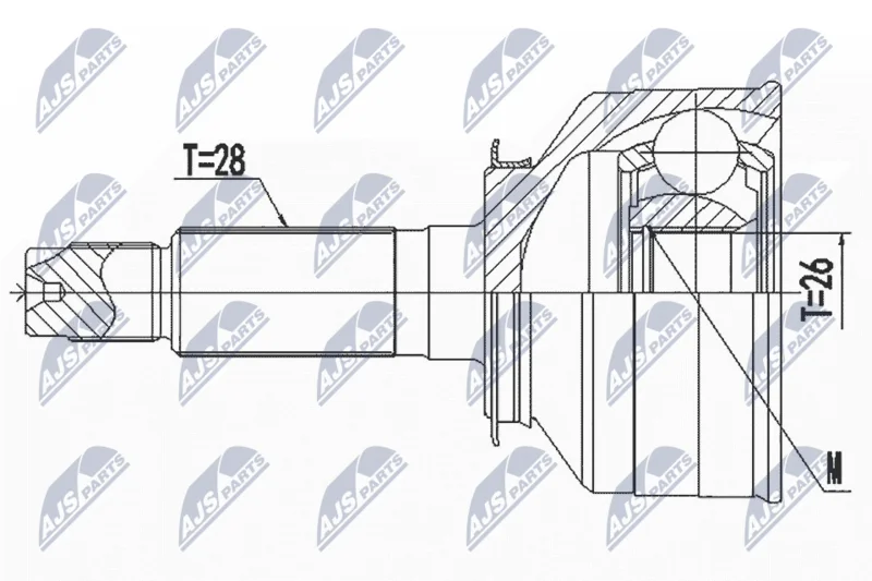Joint Kit, drive shaft NTY NPZ-KA-366