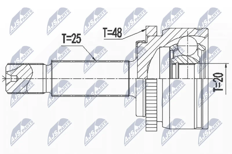 Joint Kit, drive shaft NTY NPZ-KA-367
