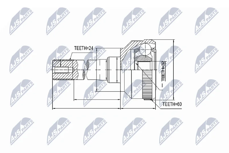 Joint Kit, drive shaft NTY NPZ-LR-011