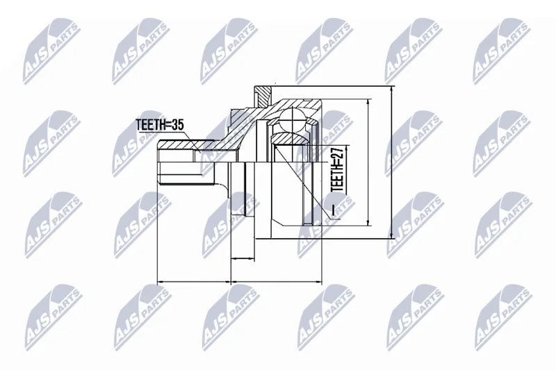 Joint Kit, drive shaft NTY NPZ-ME-004