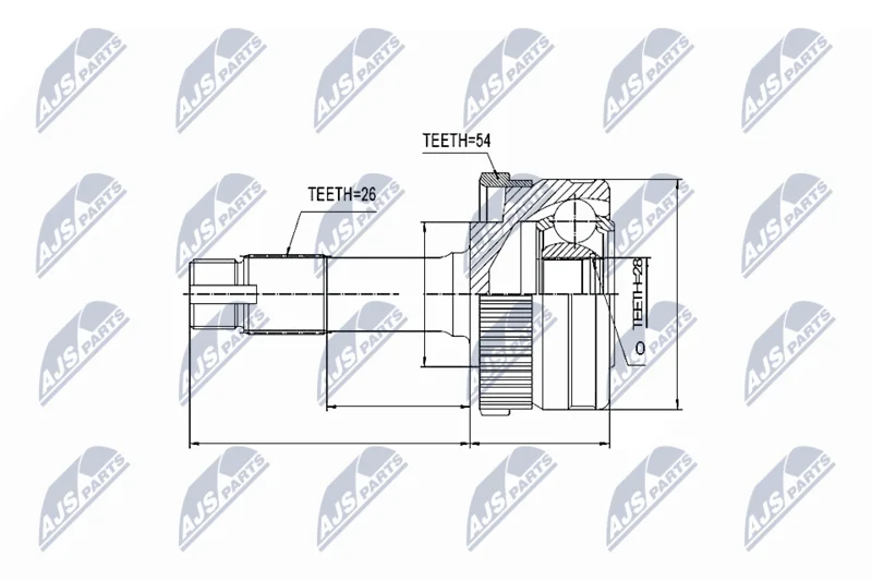 Joint Kit, drive shaft NTY NPZ-ME-011