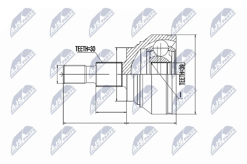 Joint Kit, drive shaft NTY NPZ-ME-012