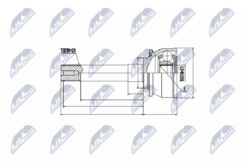 Joint Kit, drive shaft NTY NPZ-MS-016