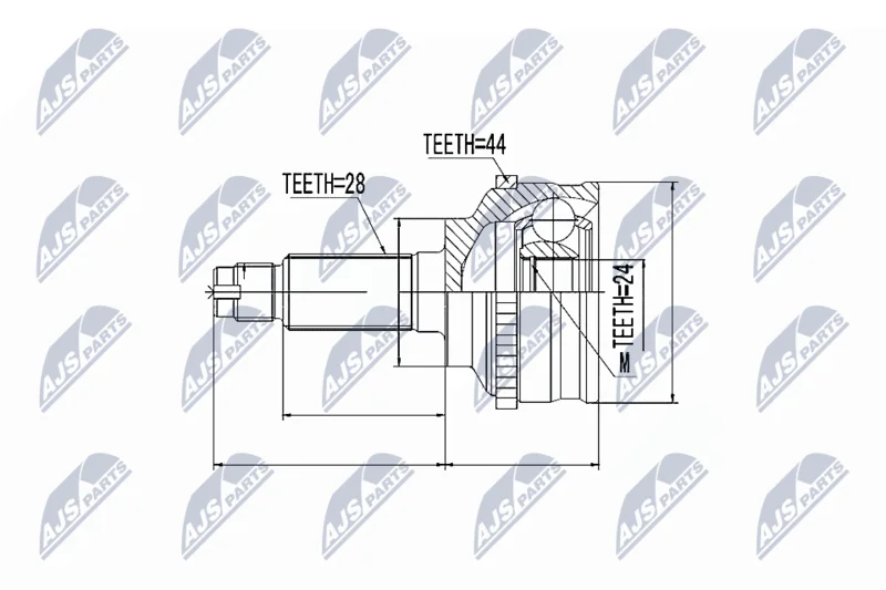 Joint Kit, drive shaft NTY NPZ-MZ-028
