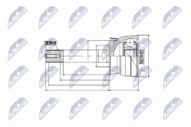 Joint Kit, drive shaft NTY NPZ-NS-040
