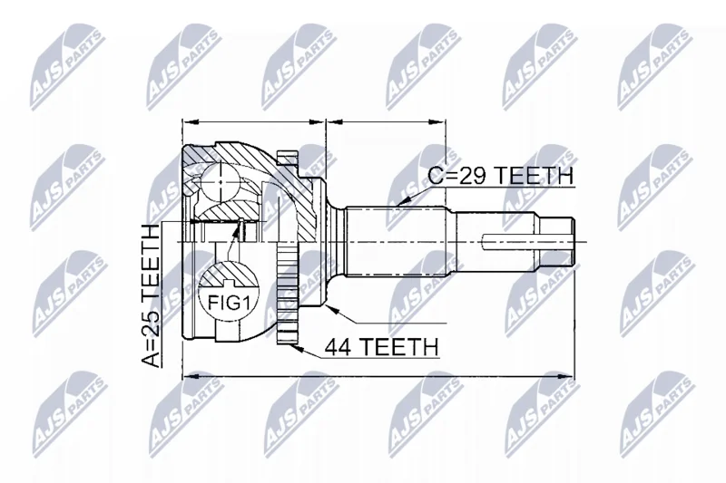 Joint Kit, drive shaft NTY NPZ-NS-077