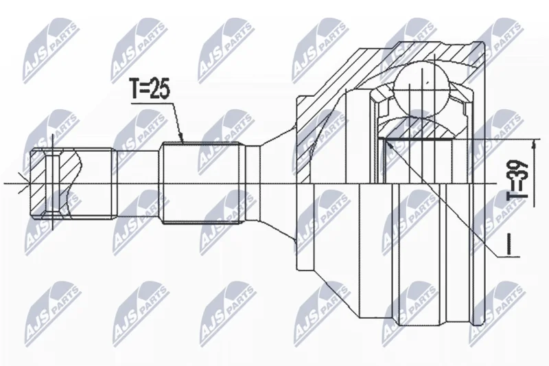 Joint Kit, drive shaft NTY NPZ-PE-029