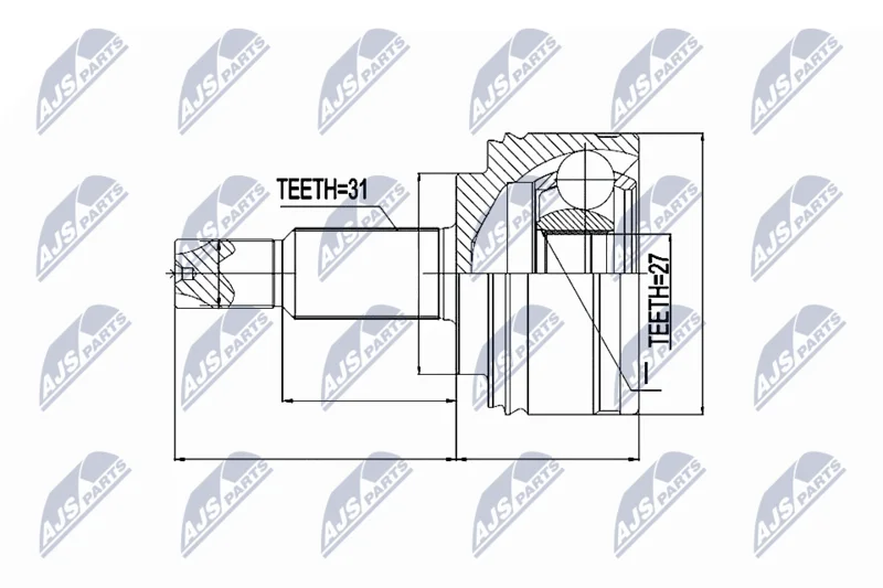 Joint Kit, drive shaft NTY NPZ-RE-041