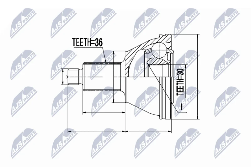 Joint Kit, drive shaft NTY NPZ-SK-002