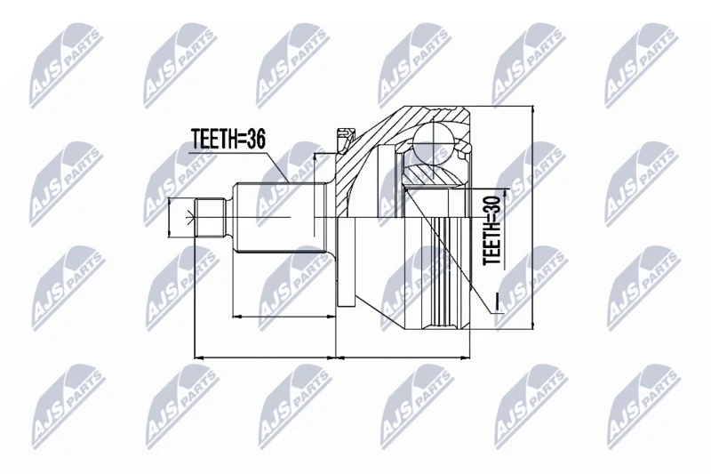 Joint Kit, drive shaft NTY NPZ-SK-005
