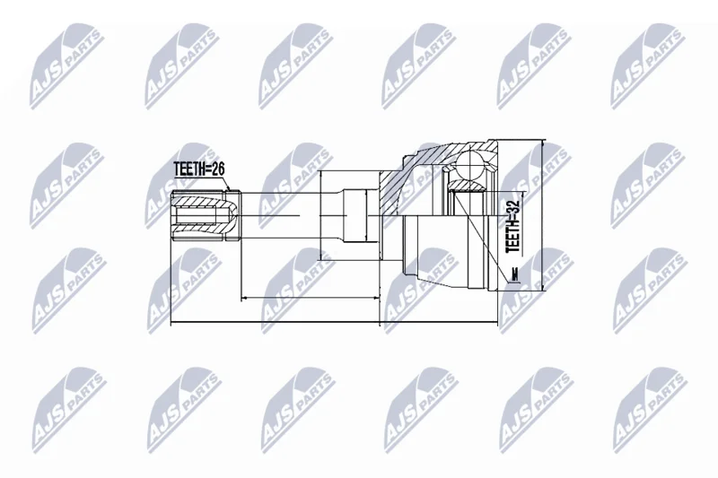 Joint Kit, drive shaft NTY NPZ-SU-030