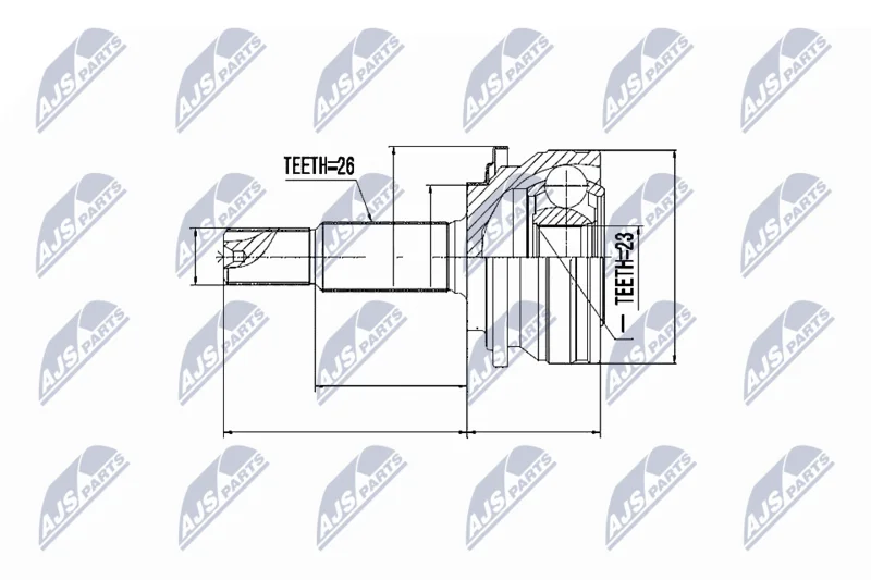 Joint Kit, drive shaft NTY NPZ-TY-079