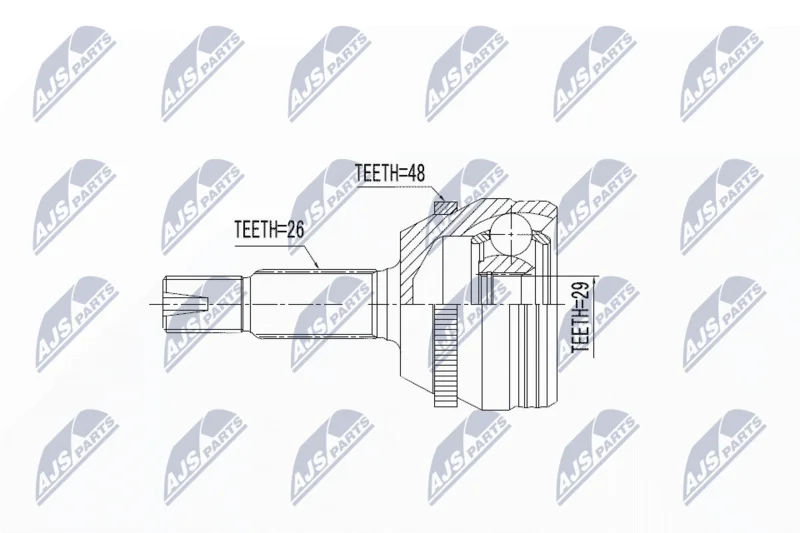 Joint Kit, drive shaft NTY NPZ-TY-098