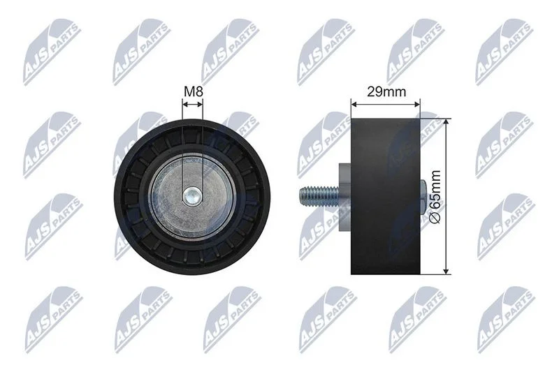 Deflection/Guide Pulley, V-ribbed belt NTY RNK-AR-014