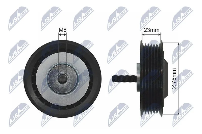 Polia de desvio/guia, correia em V NTY RNK-AU-042