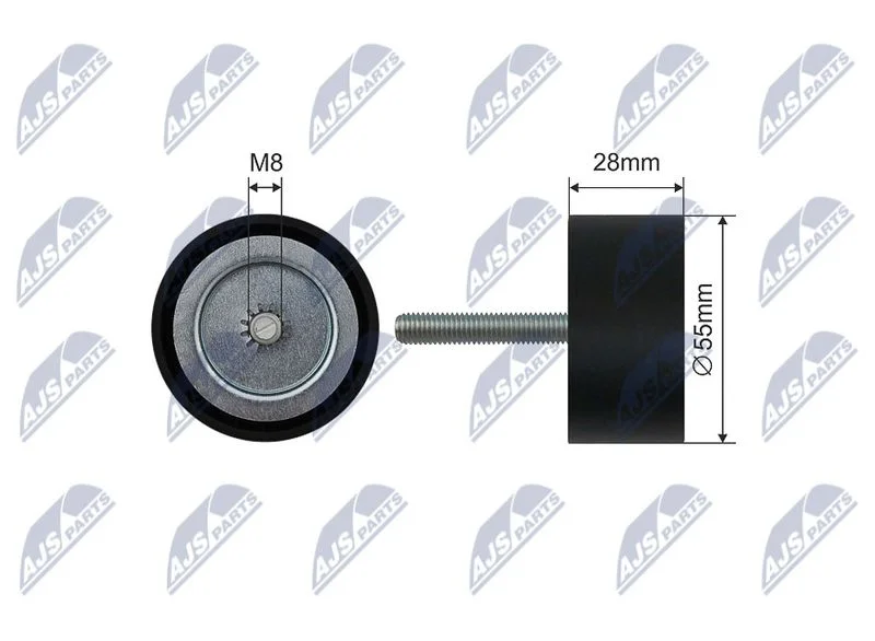 Tensor da correia do alternador NTY RNK-PL-030