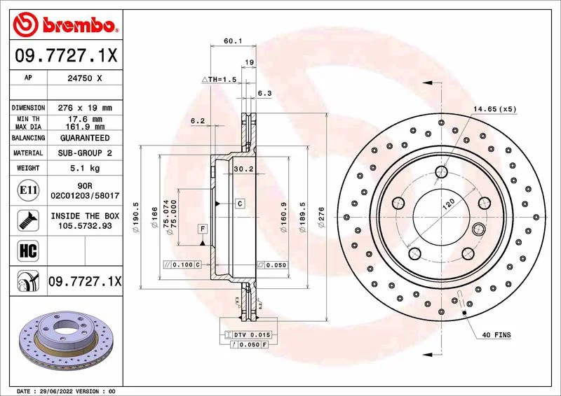 82 BREMBO 09.7727.1X