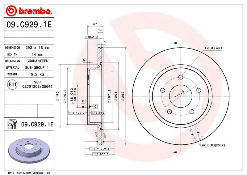 Kit de Freio, disco de freio BREMBO KT 08 030