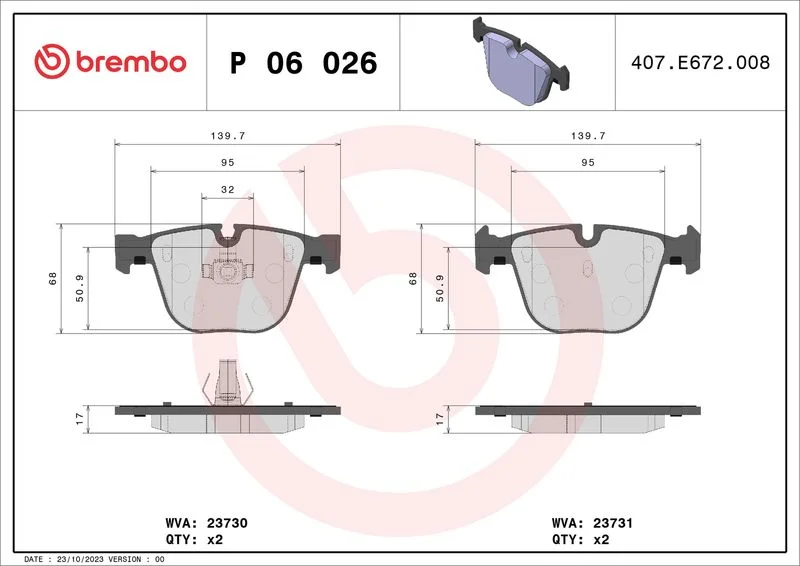 402 BREMBO P 06 026