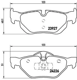 Conjunto de pastilhas de travão de disco BREMBO P 06 038X