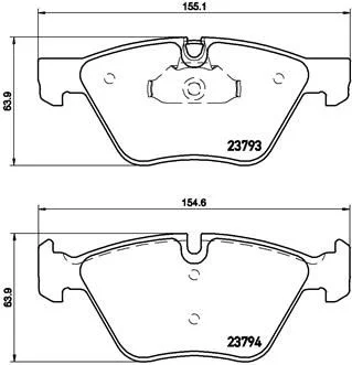 Conjunto de pastilhas de travão de disco BREMBO P 06 057X