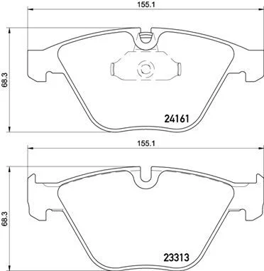 Conjunto de pastilhas de travão de disco BREMBO P 06 081