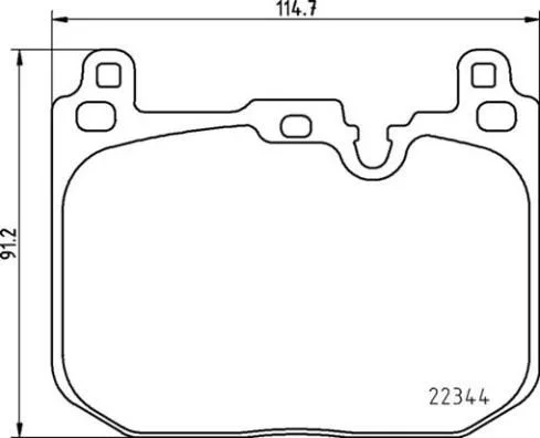Conjunto de pastilhas de travão de disco BREMBO P 06 097