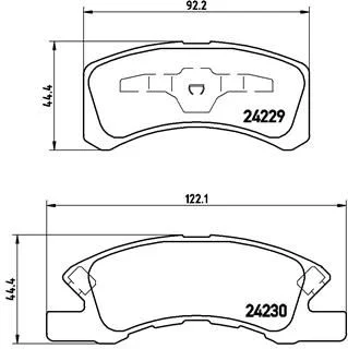 Conjunto de pastilhas de travão de disco BREMBO P 16 011