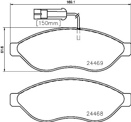 Conjunto de pastilhas de travão de disco BREMBO P 23 143