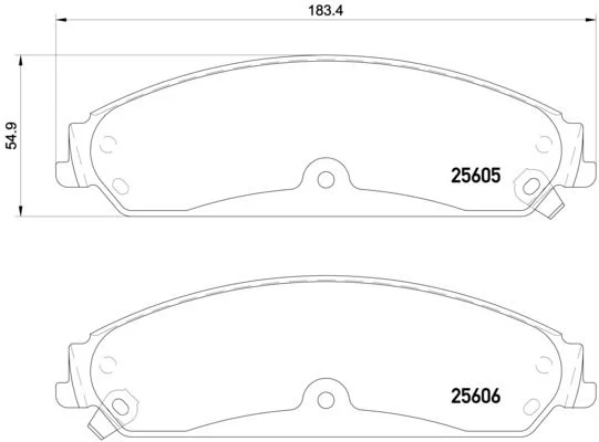 Brake Pad Set, disc brake BREMBO P 23 149