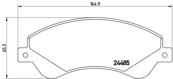 Conjunto de pastilhas de travão de disco BREMBO P 24 065