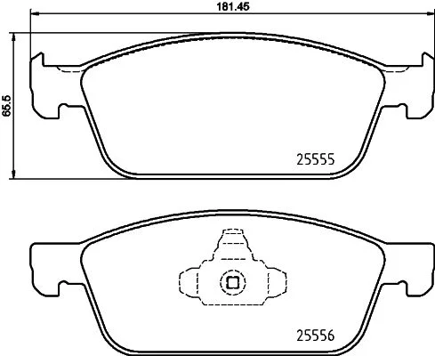 Brake Pad Set, disc brake BREMBO P 24 199