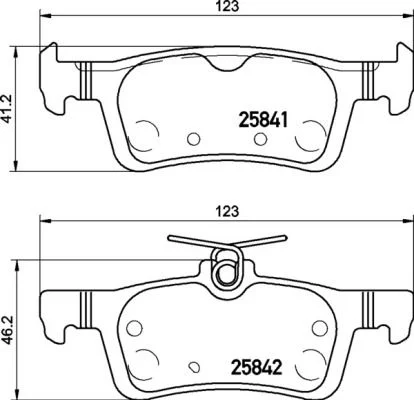 Conjunto de pastilhas de travão de disco BREMBO P 24 204